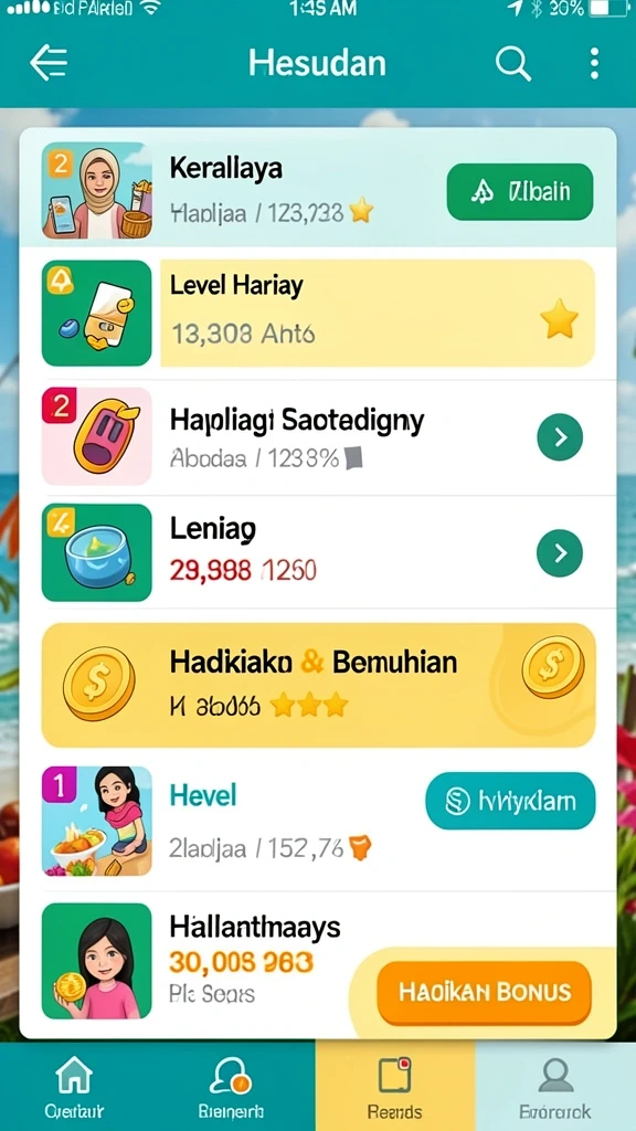 Fitur chat untuk berinteraksi dengan pemain lain.