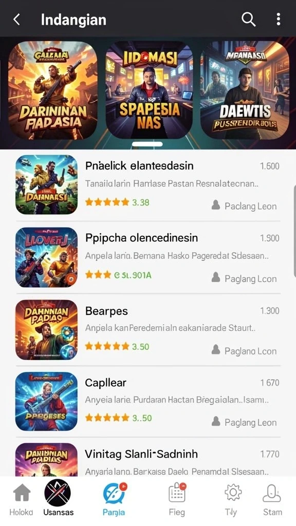 Ragam karakter menarik untuk dipilih.