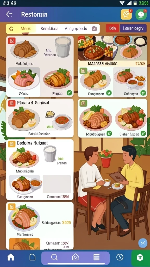 Tampilan grafis yang memukau saat bermain.