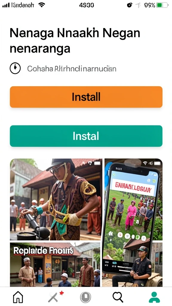 Tampilan antarmuka aplikasi yang menarik dan mudah digunakan.