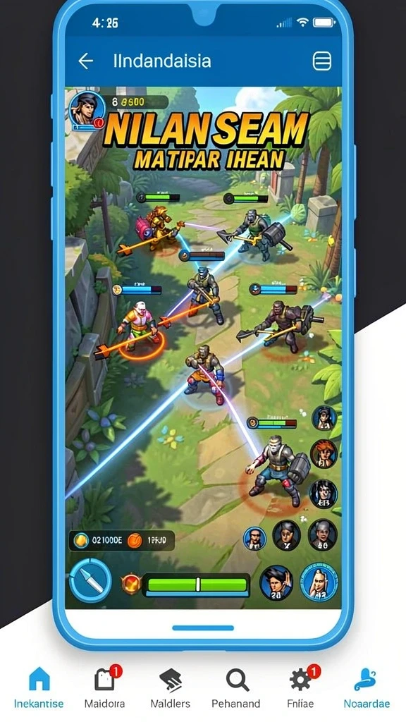 Screenshot aplikasi BATA123: Gameplay yang seru dan menantang.