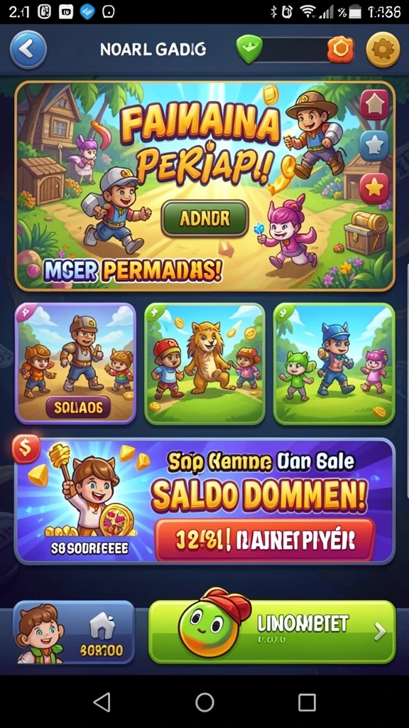 Screenshot kedua memperlihatkan salah satu mode permainan yang menantang.