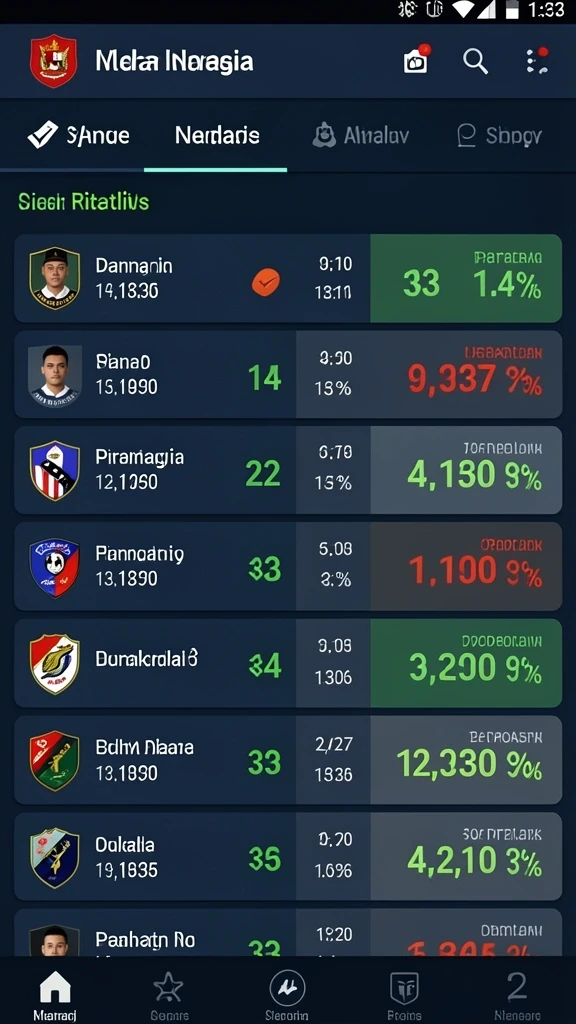 Tampilan menu utama DEWANAGA77 yang ramah pengguna.