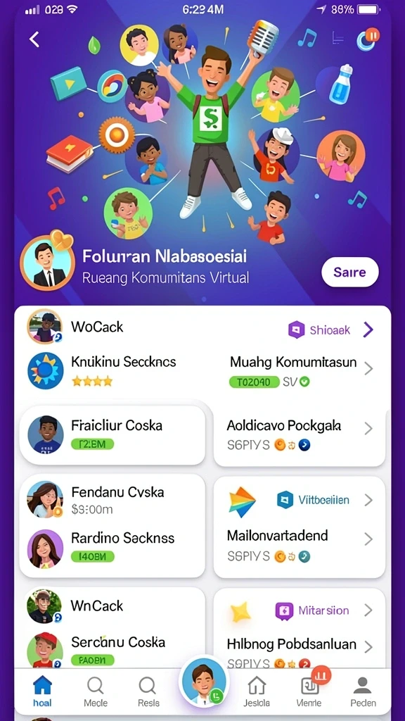 Tampilan antarmuka yang menarik dan modern.