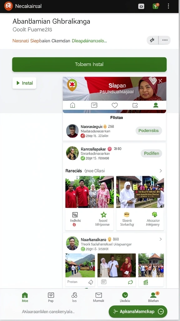 Gambaran dunia indah penuh warna dan rahasia.