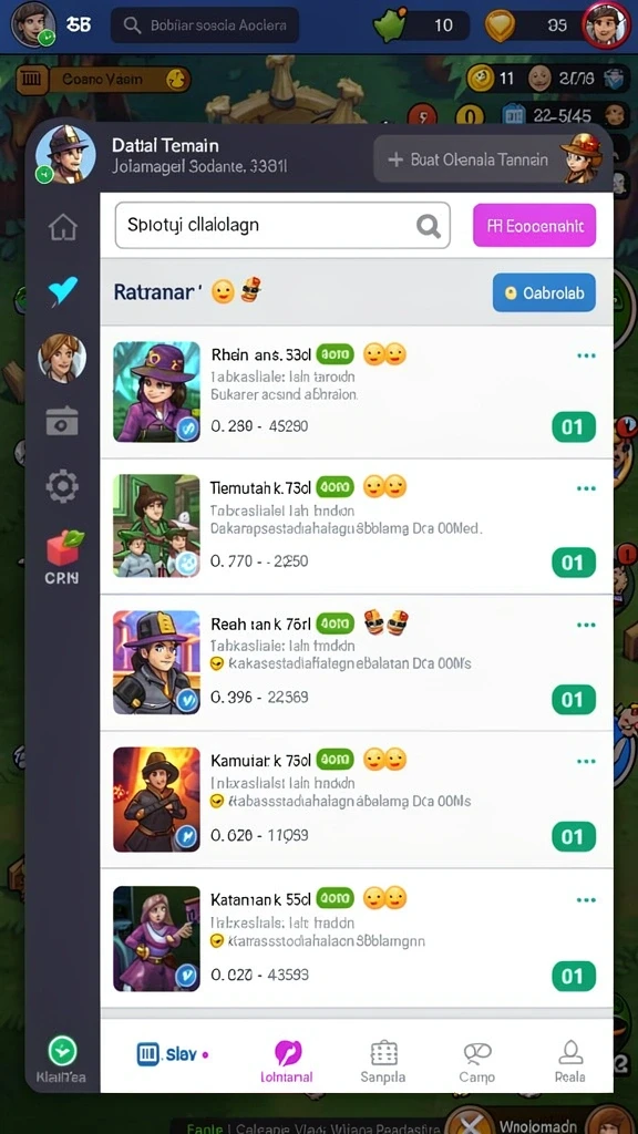 Screenshot ini menunjukkan karakter utama F200M yang sedang beraksi.