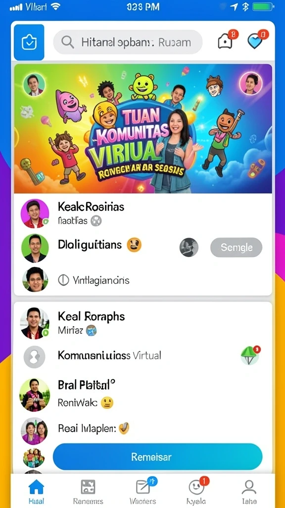 Tampilan antarmuka yang menarik.