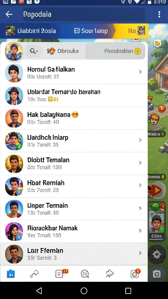 Karakter-karakter unik dengan desain menarik.