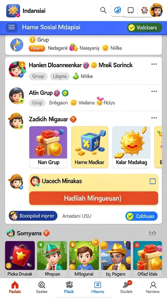 Tampilan awal yang menarik dan ramah pengguna.