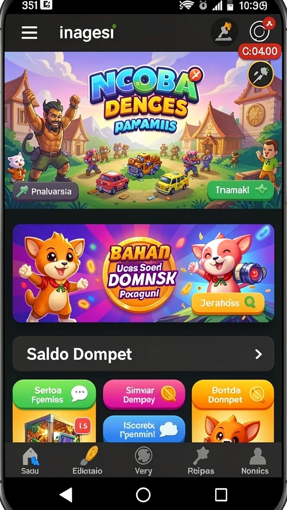 Bagian reward yang menunjukkan berbagai hadiah menarik.