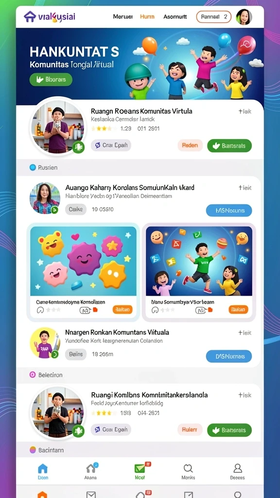 Tampilan antarmuka yang menarik.