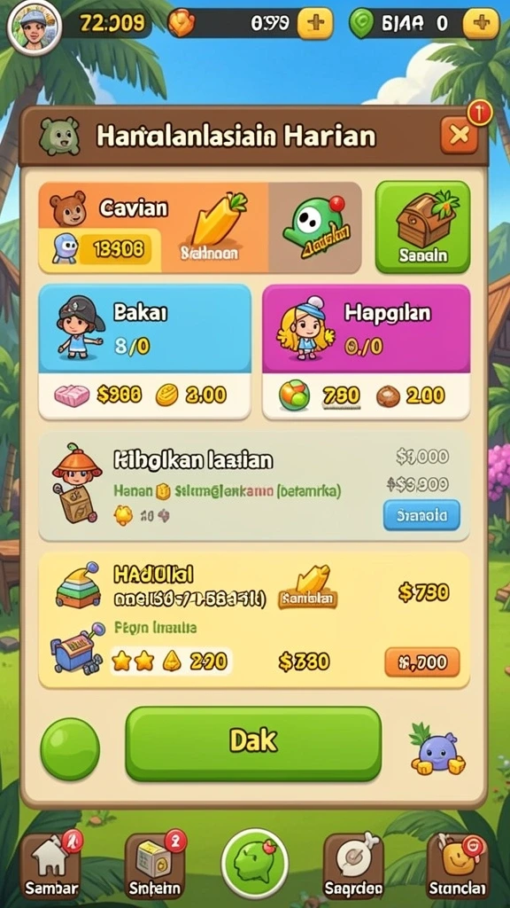 Tampilan antarmuka yang user-friendly dan menarik.